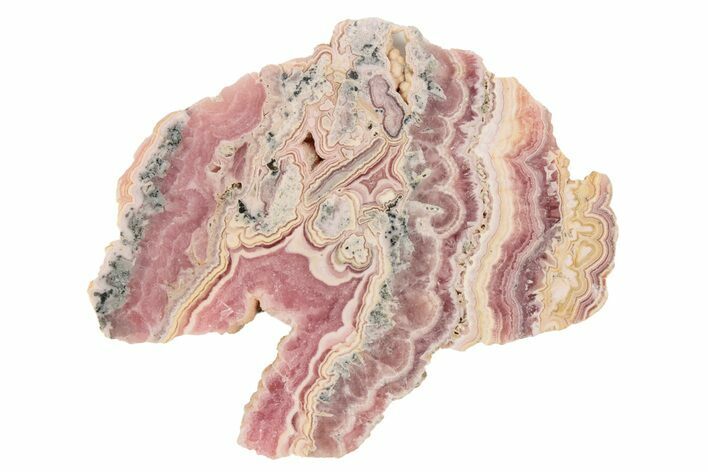 Polished Banded Rhodochrosite Slab - Argentina #232533